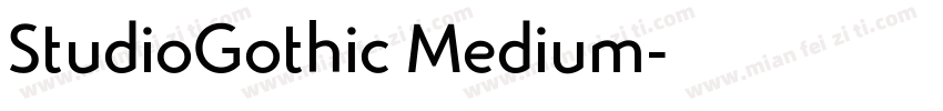 StudioGothic Medium字体转换